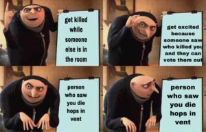 Dispicable Me Gru Among Us Meme Good Bad Marketing